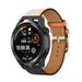 Huawei Watch GT leren bandje (wit/donkerblauw)