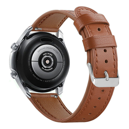 Huawei Watch GT Runner leren bandje (strak bruin)