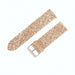 Fossil Gen 5 leren glitter bandje (rosé goud)