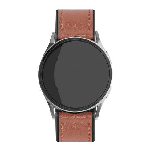Suunto Run Leather Hybrid Strap (Light Brown)
