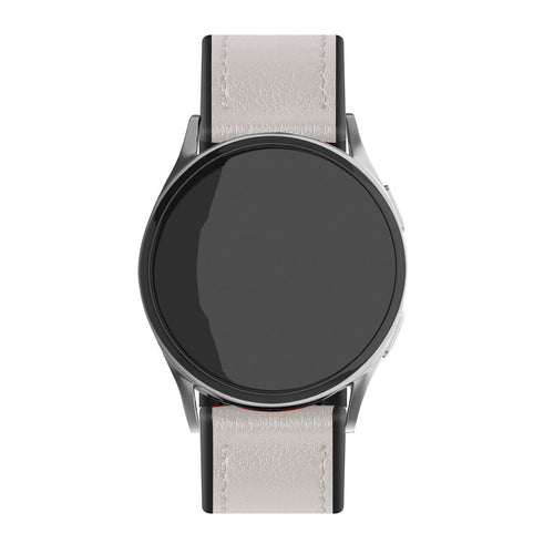 Suunto Run leren hybrid bandje (wit)