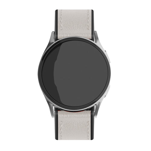 Suunto Vertical Leather Hybrid Strap (White)