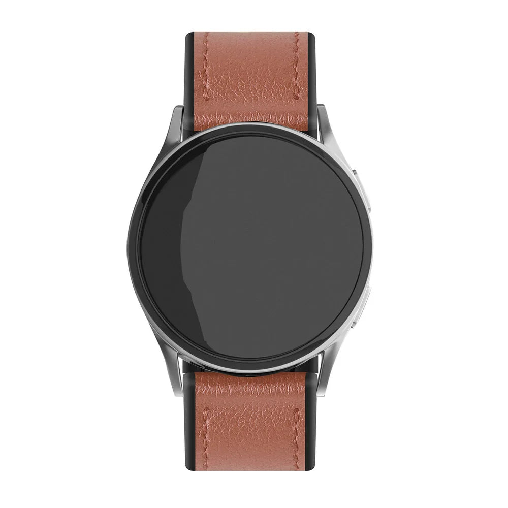 Coros Pace 3 leren hybrid bandje (lichtbruin)