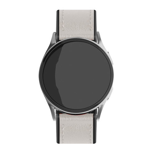 Amazfit Bip U (Pro) leren hybrid bandje (wit)