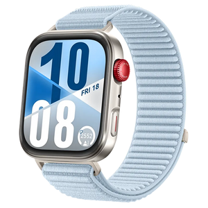 Huawei Watch Fit 3 nylon wave bandje (lichtblauw)