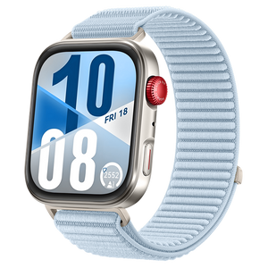 Huawei Watch Fit 5 Pro nylon wave bandje (lichtblauw)