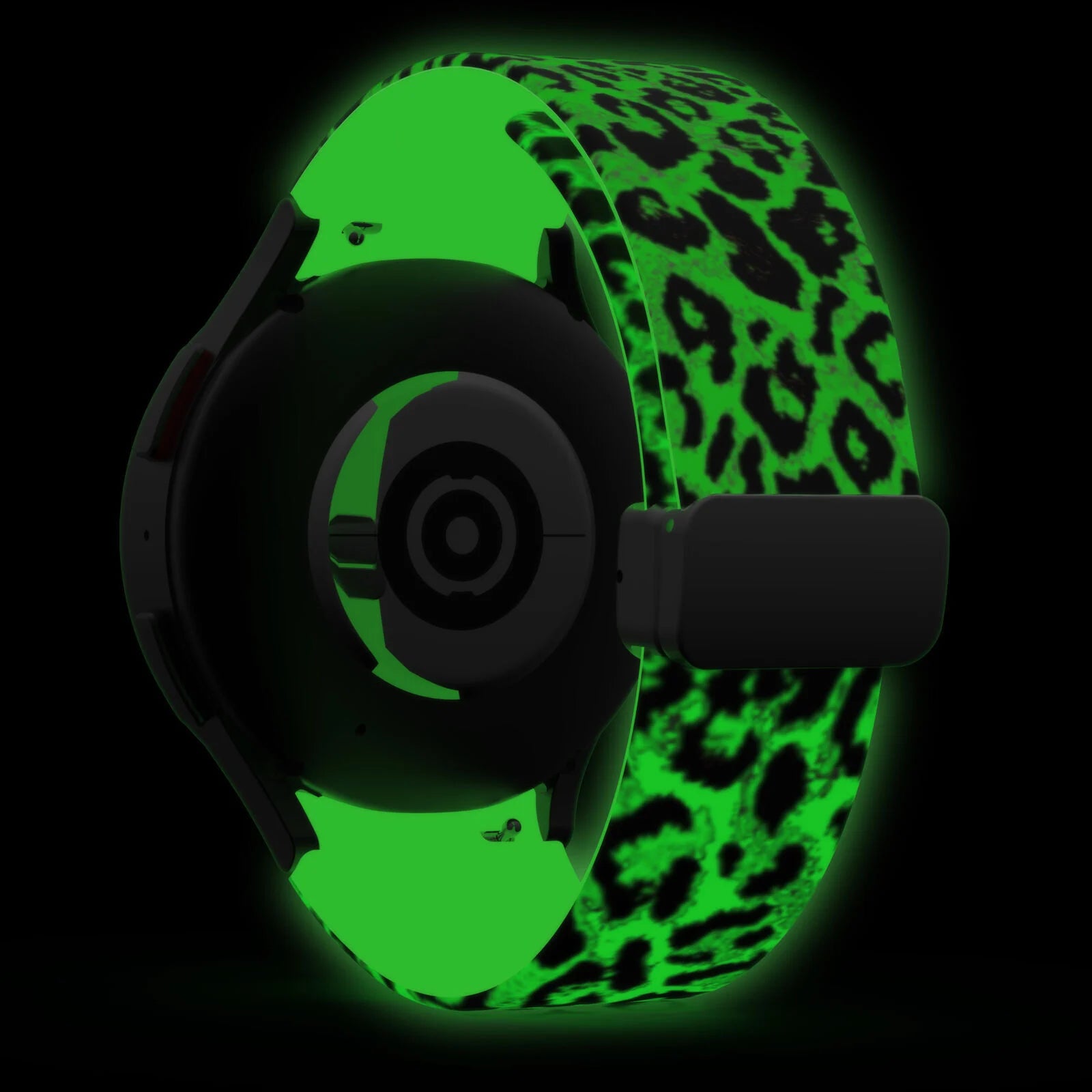 Luminous Leopard Samsung Galaxy Watch 5 44mm magnetisch bandje
