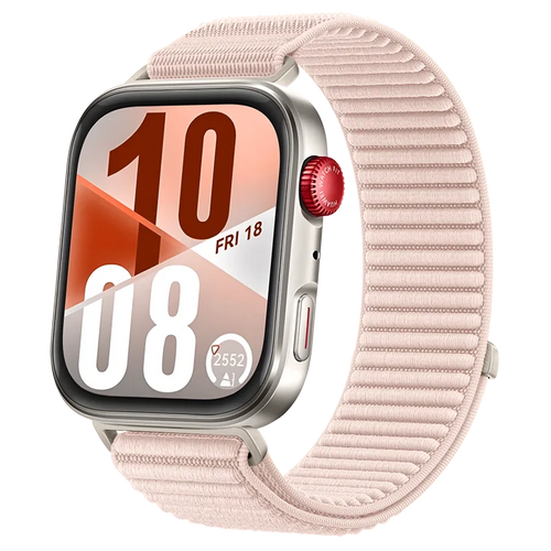 Huawei Watch Fit 3 Nylon Wave Strap (Light Pink)