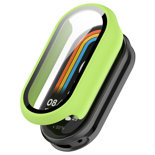 Xiaomi Smart Band 10 hard case met glas (lichtgroen)