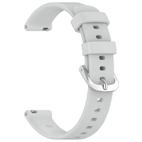 Pebble Round 2 - 14mm siliconen classic bandje (lichtgrijs)