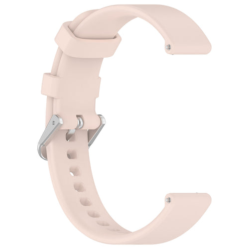 Pebble Round 2 - 14mm siliconen classic bandje (lichtroze)