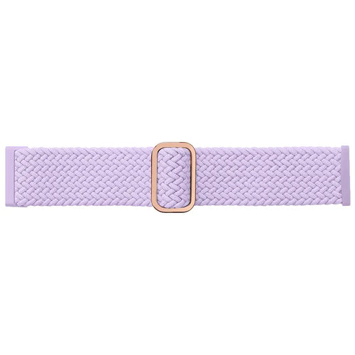 Fitbit Versa 3 verstelbaar geweven bandje (lichtpaars)