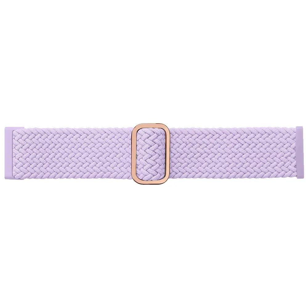 Fitbit Versa 3 verstelbaar geweven bandje (lichtpaars)