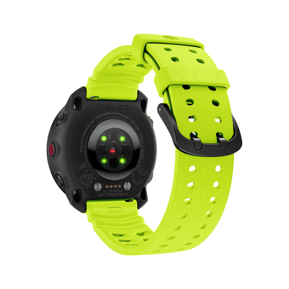 Polar Vantage M silicone grain band (lime)