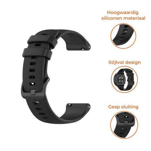 Polar Vantage M3 luxe siliconen bandje (zwart)