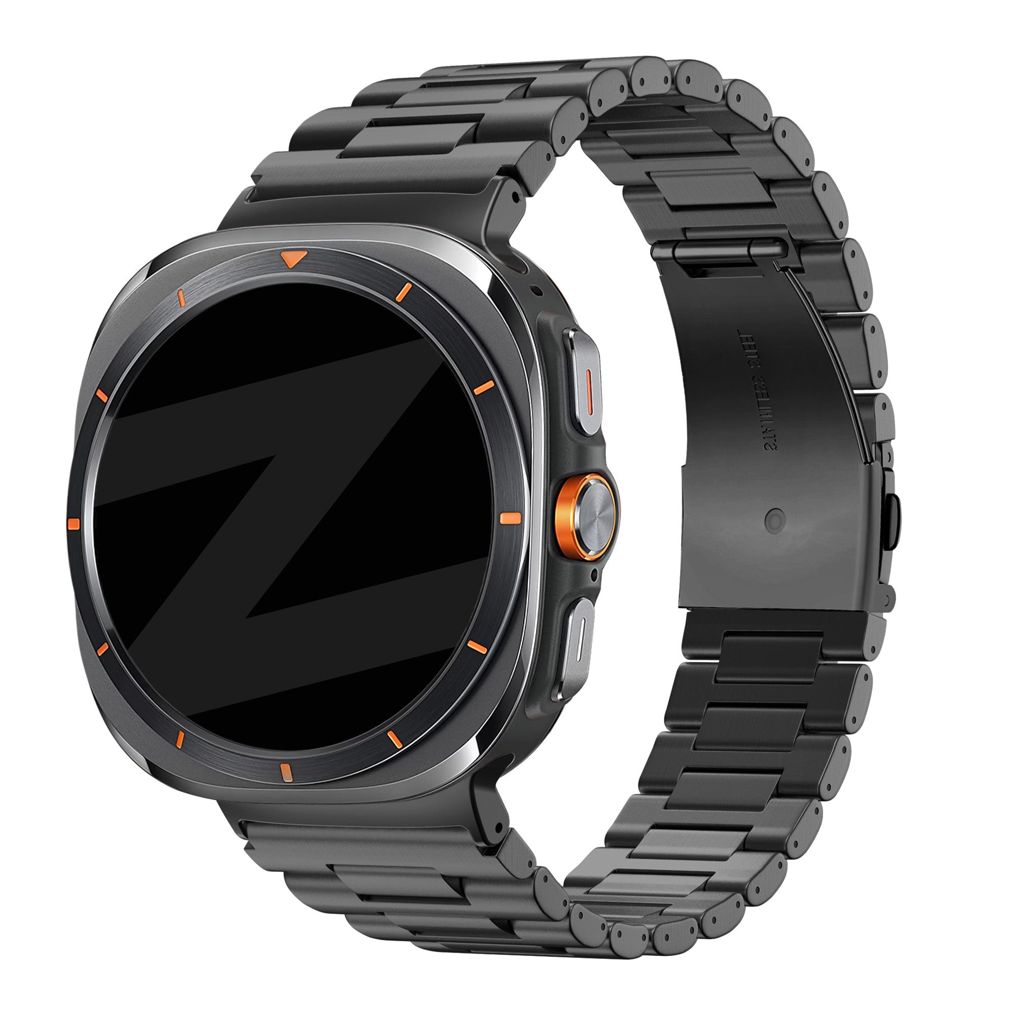 Bandz Samsung Galaxy Watch Ultra Steel Link Strap 'Deluxe' (Black)