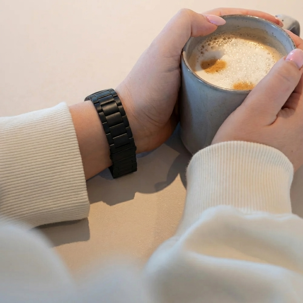 Fitbit Charge 6 Steel Strap (Black)