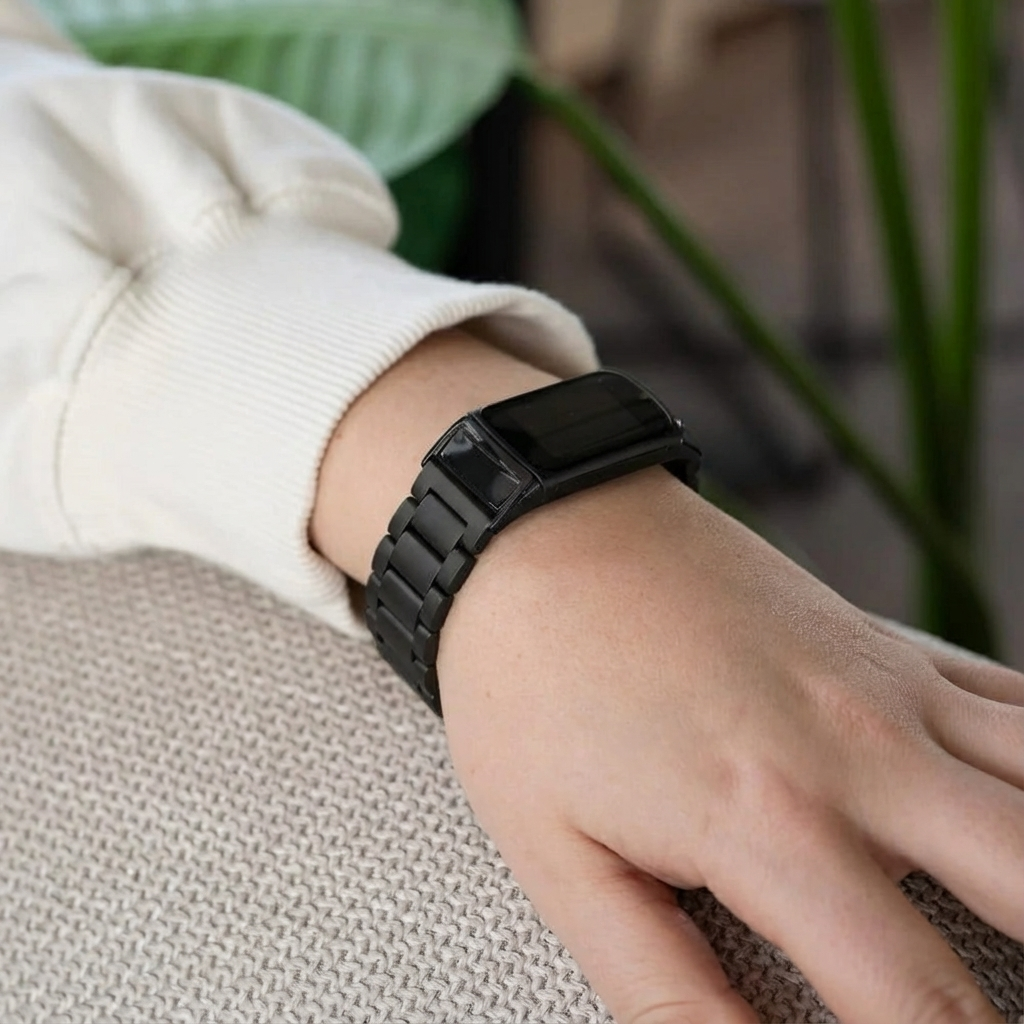 Fitbit Charge 6 Steel Strap (Black)