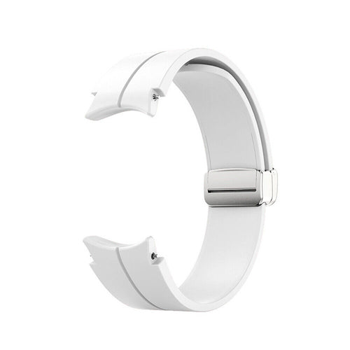 Samsung Galaxy Watch 6 - 44mm Silicone D-Buckle Strap (White)