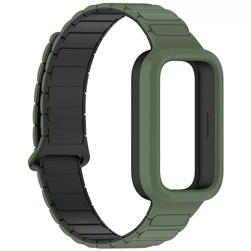 Xiaomi Smart Band 9 Active magnetisch siliconen bandje (legergroen)