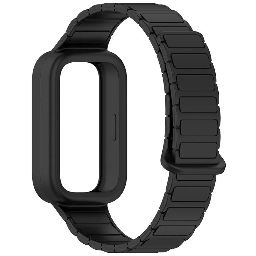 Xiaomi Smart Band 9 Active magnetisch siliconen bandje (zwart)