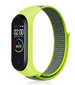 Xiaomi Mi band 3 / 4 nylon bandje (geel-groen)