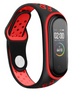 Xiaomi Mi Band 5 / 6 sport bandje (zwart/rood)