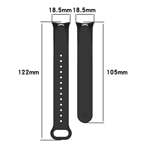 Xiaomi Smart Band 10 siliconen bandje (zwart)