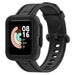 Xiaomi Mi Watch Lite siliconen bandje met frame (zwart)