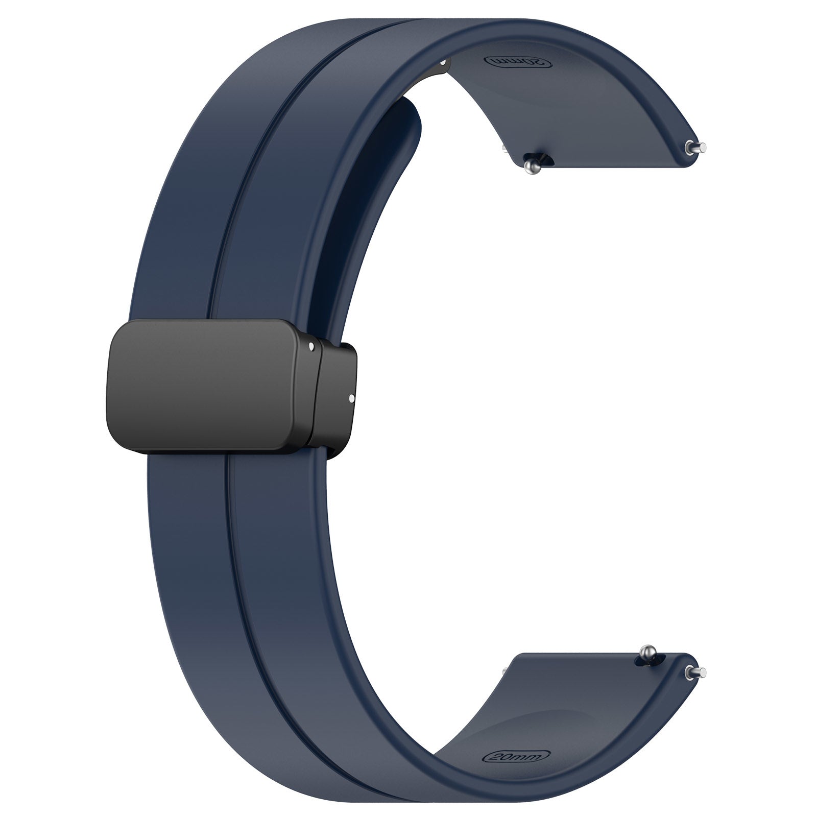 Withings Steel HR Sport D-buckle siliconen bandje (donkerblauw)
