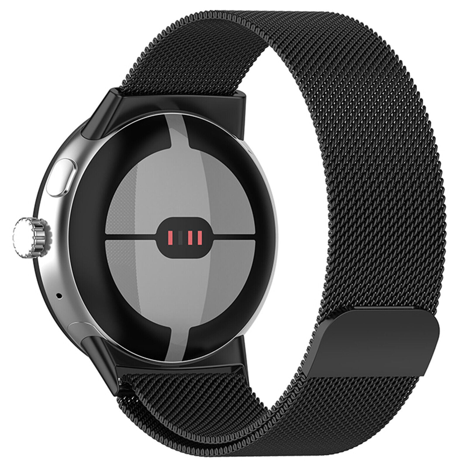 Google Pixel Watch 4 - 45mm Milanese band (zwart)