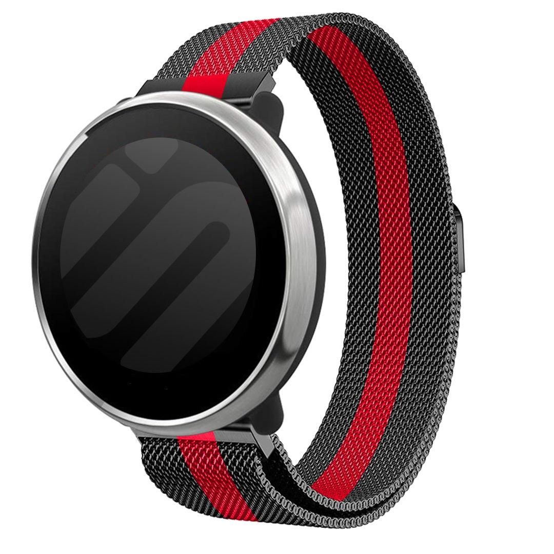 Huawei Watch Ultimate Milanese band (zwart/rood)