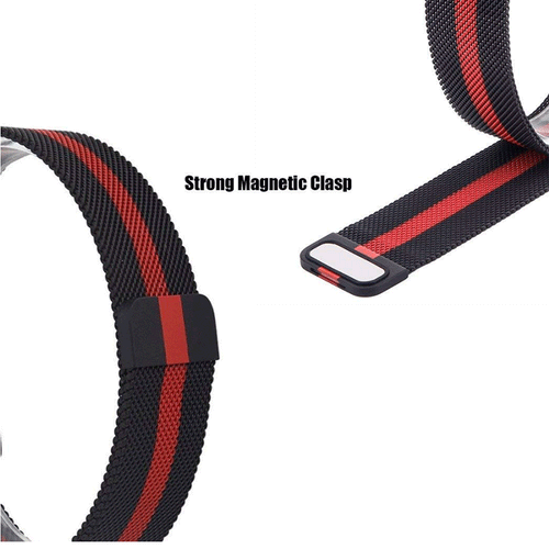 milanese-armband-samsung-watch-3-41mm-schwarz-rot