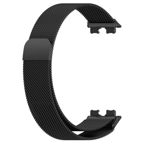 Huawei Band 10 Milanese band (zwart)
