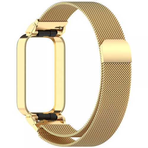 Xiaomi Smart Band 9 Active Milanese band (goud)