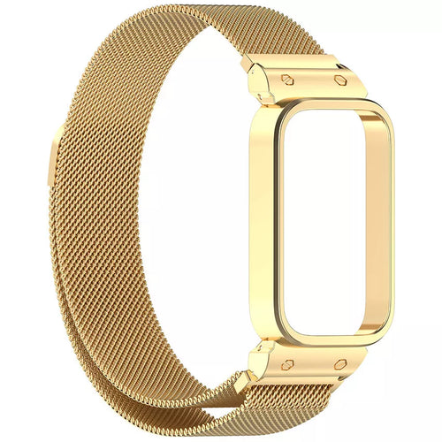 Xiaomi Smart Band 9 Active Milanese band (goud)
