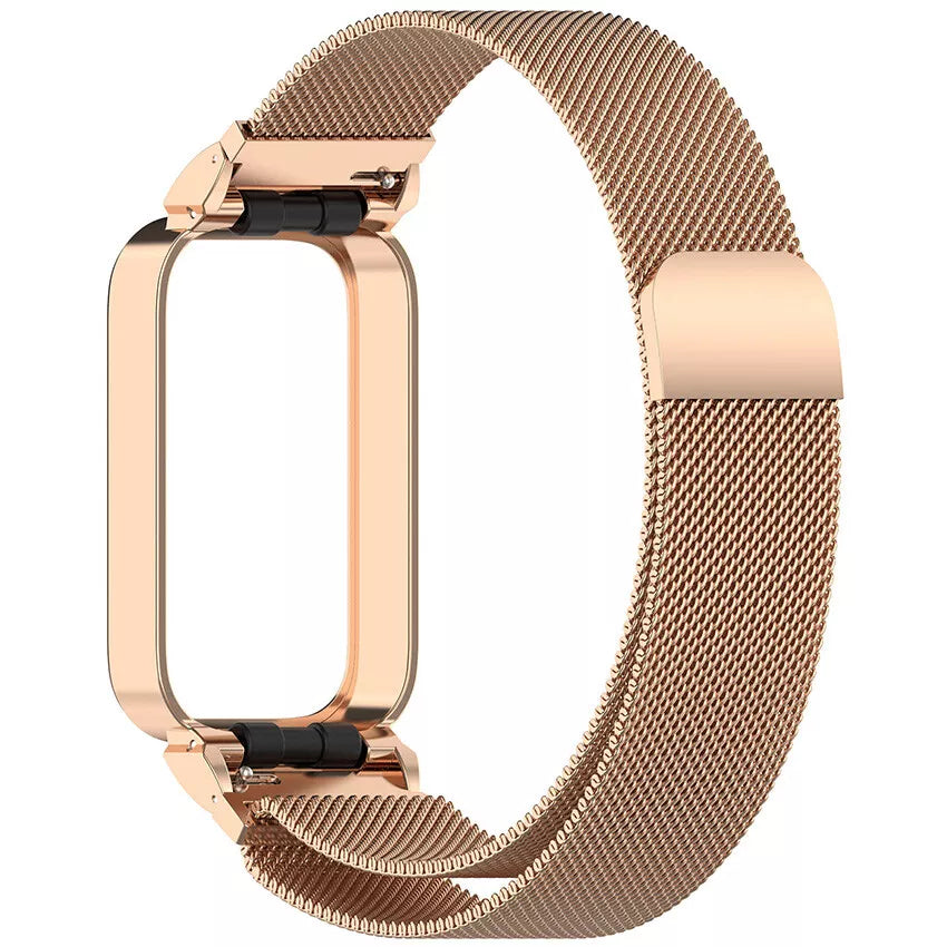 Xiaomi Smart Band 9 Active Milanese band (rosé goud)