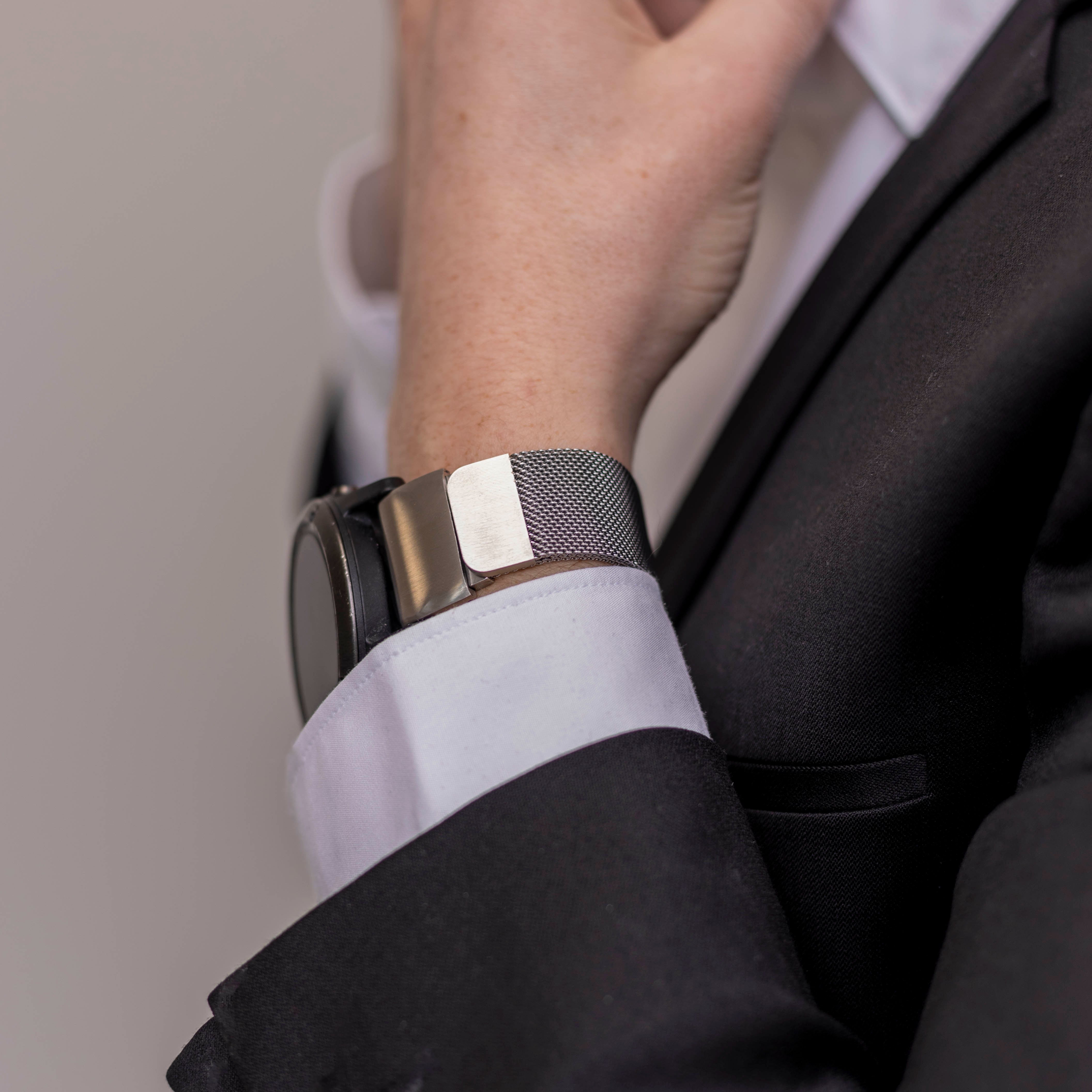 Garmin Fenix 5x / 6x Milanese band (zilver)