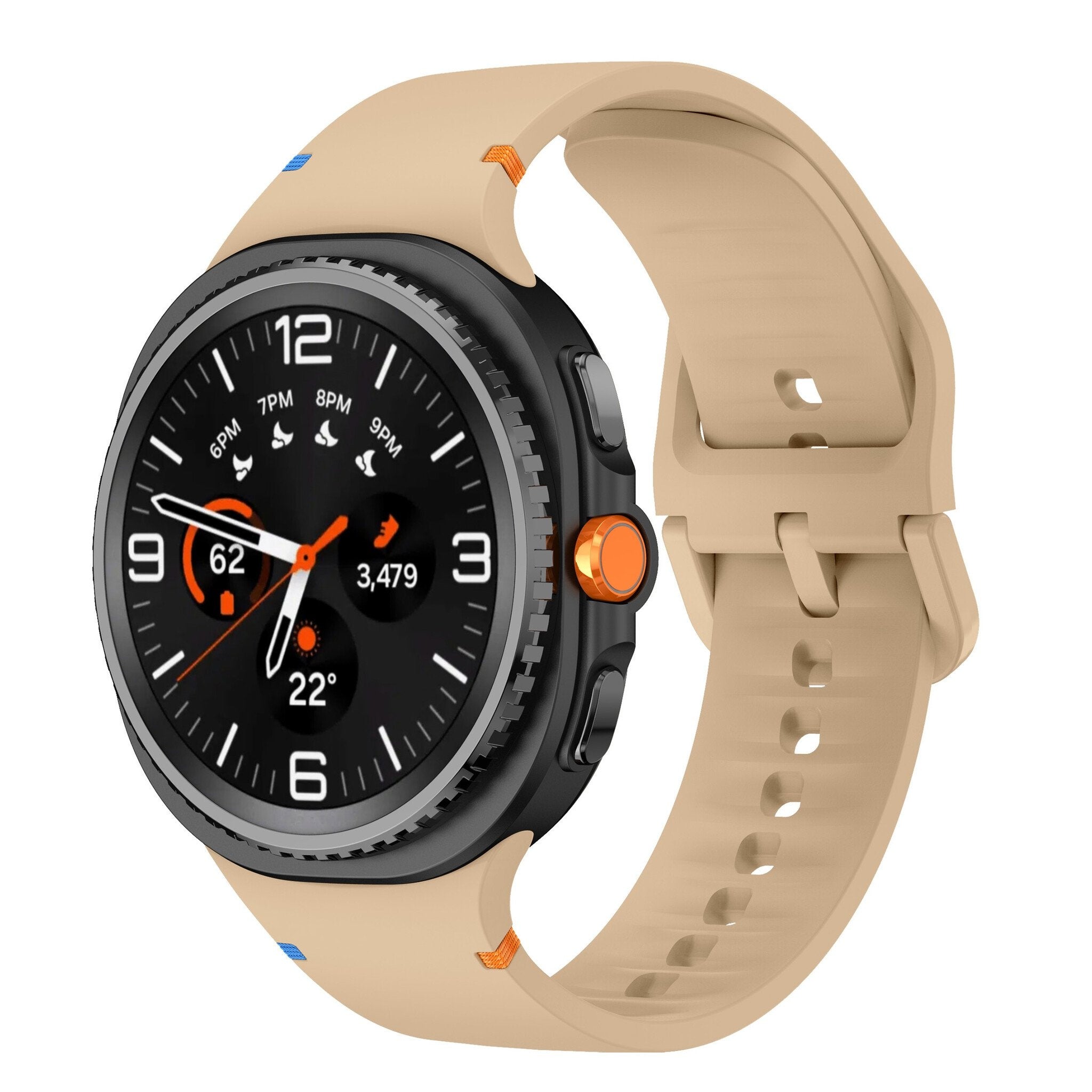 Samsung Galaxy Watch 8 - 44mm siliconen bandje (beige)