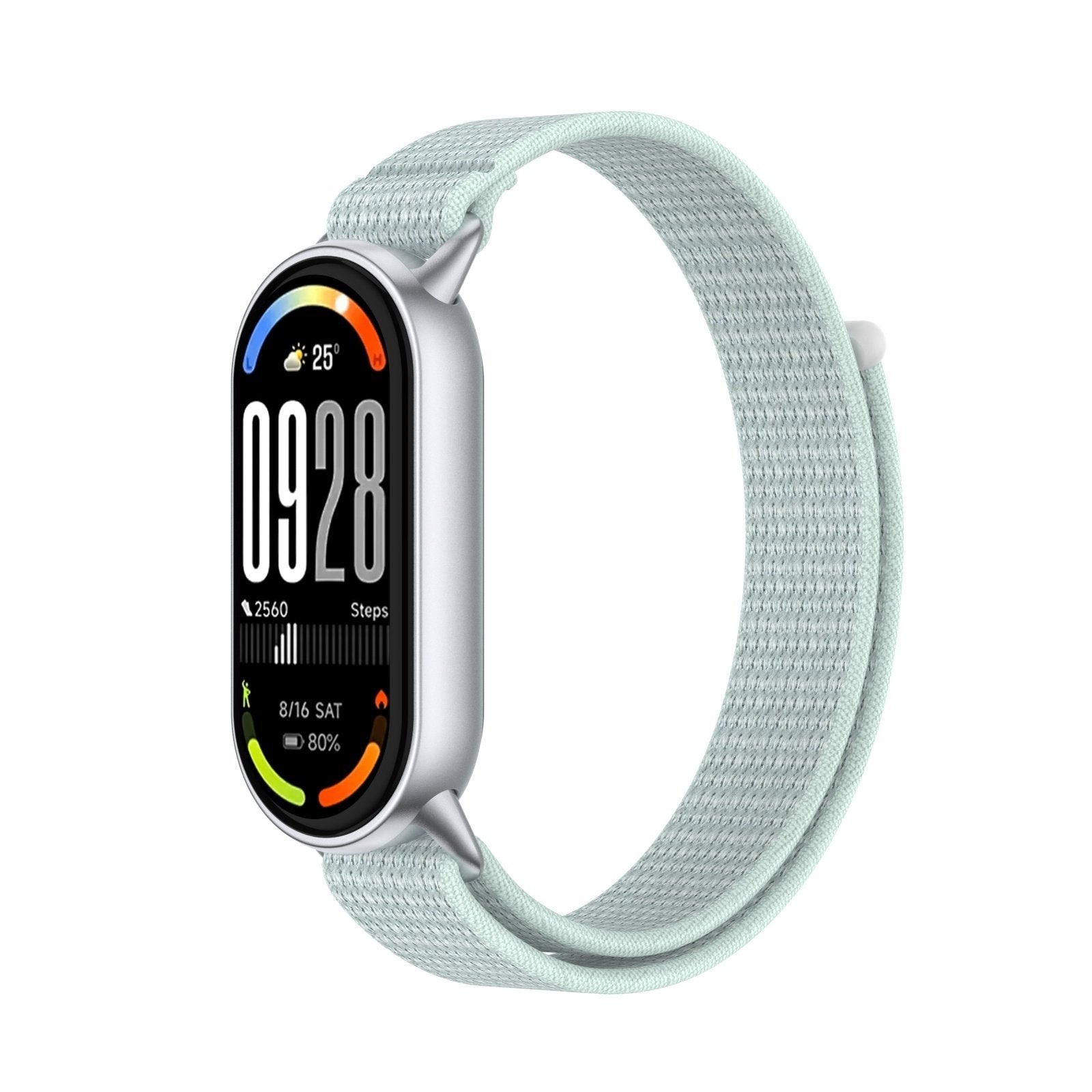 Xiaomi Smart Band 10 modern nylon band (cyaan)