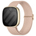 Fitbit Sense verstelbaar geweven bandje (roze)
