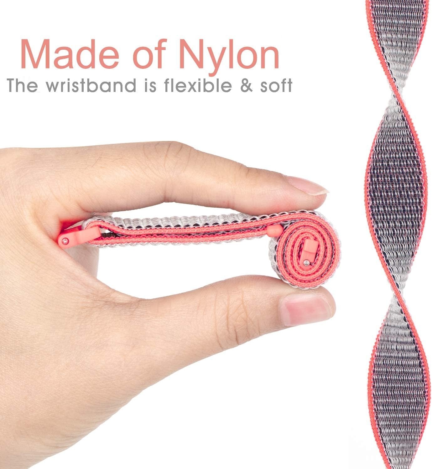 Garmin Forerunner 265s Nylon Strap (Bright Powder)