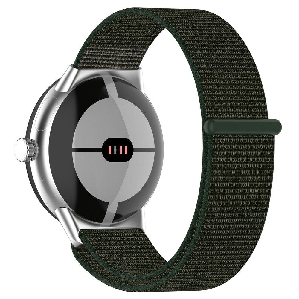Google Pixel Watch 4 - 41mm nylon bandje (groen)