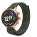 Fossil Gen 6 (42mm) nylon band (donkergroen)
