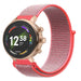 Fossil Gen 6 (42mm) nylon band (roze/rood)