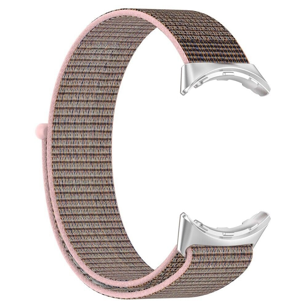 Google Pixel Watch 4 - 41mm nylon bandje (roze)