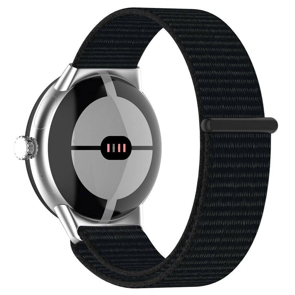 Google Pixel Watch 4 - 41mm nylon bandje (zwart)