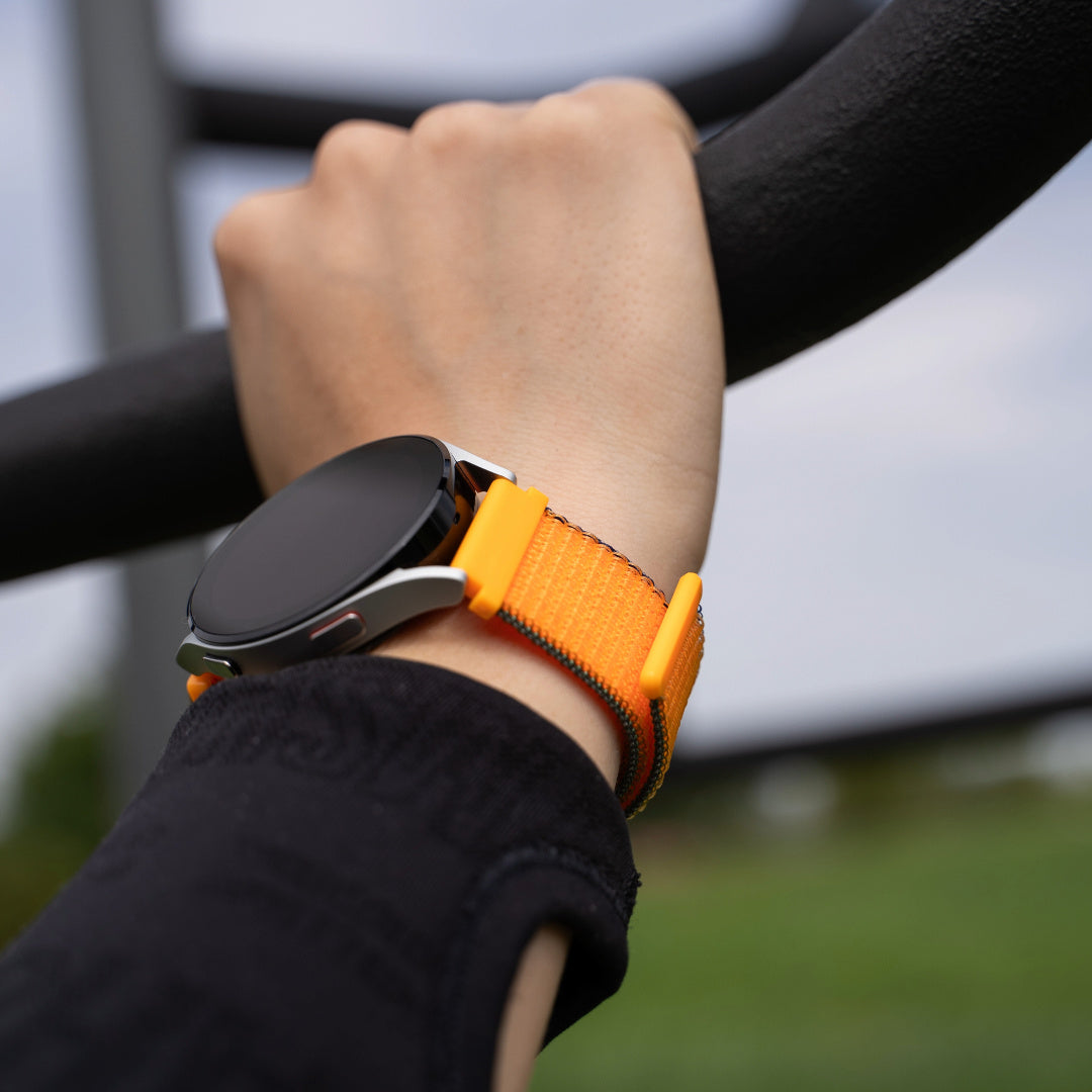 Withings ScanWatch Nova nylon bandje (kumquat)