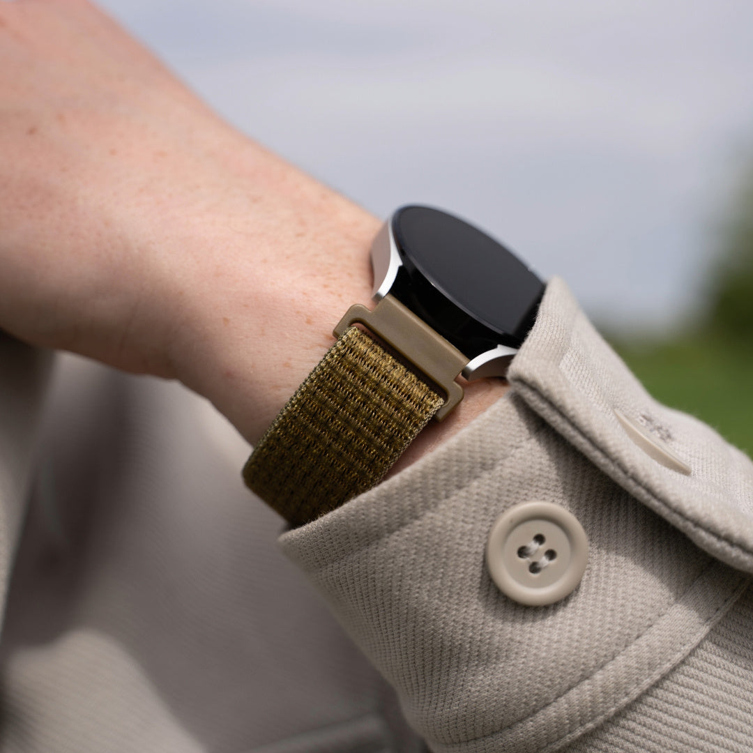 Withings ScanWatch Nova Nylon Strap (Olive)