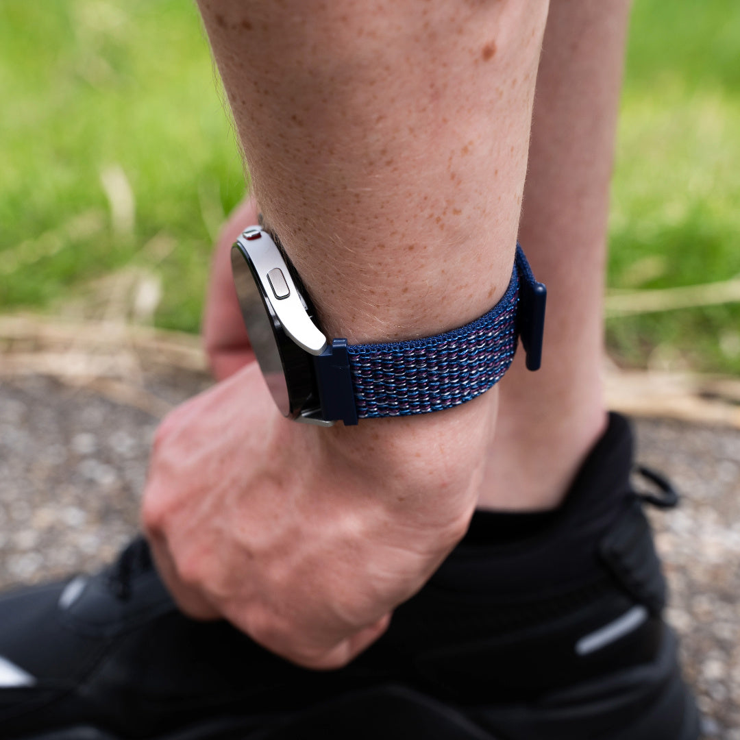 Amazfit Active 2 nylon bandje (paars/blauw)